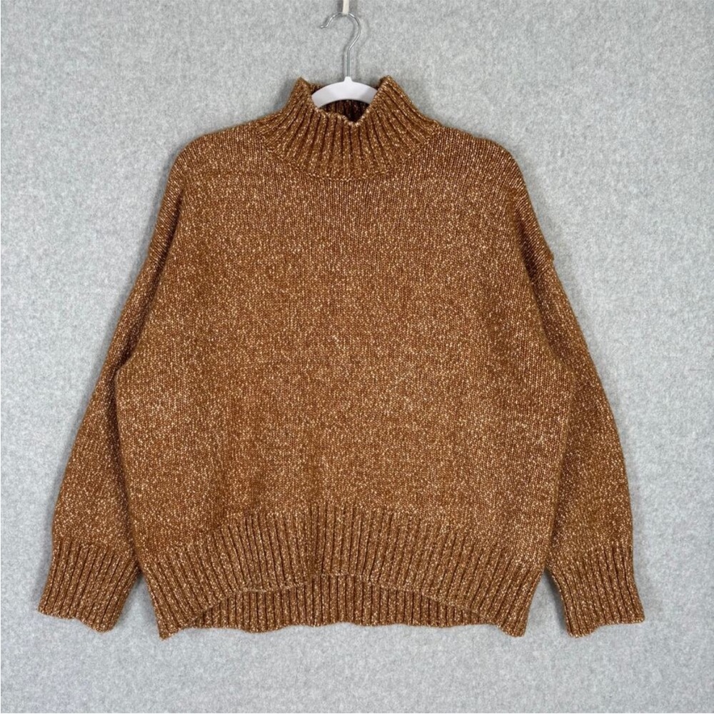 H&M Oversized high-neck pullover - mustard